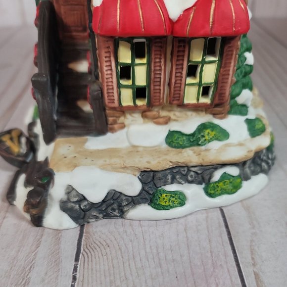 Grandeur Noel Ceramic Christmas Village Red River Restaurant - Picture 4 of 9